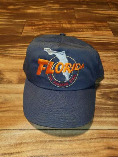 Vintage Florida State The Sunshine State Vtg Hat Made In The USA Cap Snapback