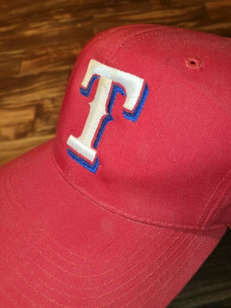 Texas Rangers MLB Baseball Hat Cap Strapback Adjustable Plain Logo wool  blend