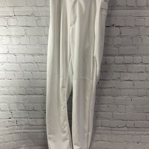 Alleson Athletic Adult Medium Baseball Pants White Polyester New Without Tags