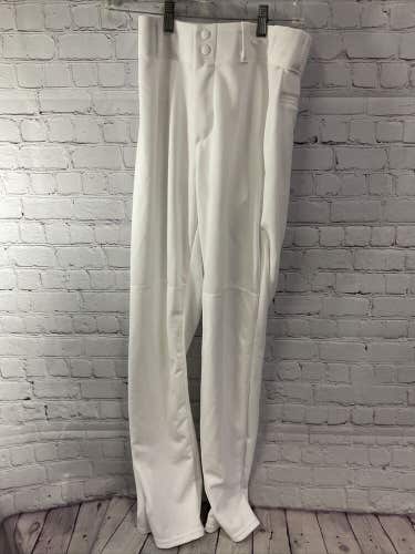 Alleson Athletic Adult Medium Baseball Pants White Polyester New Without Tags