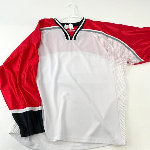 Used Red and White Practice Jersey | Size Adult XL | W468