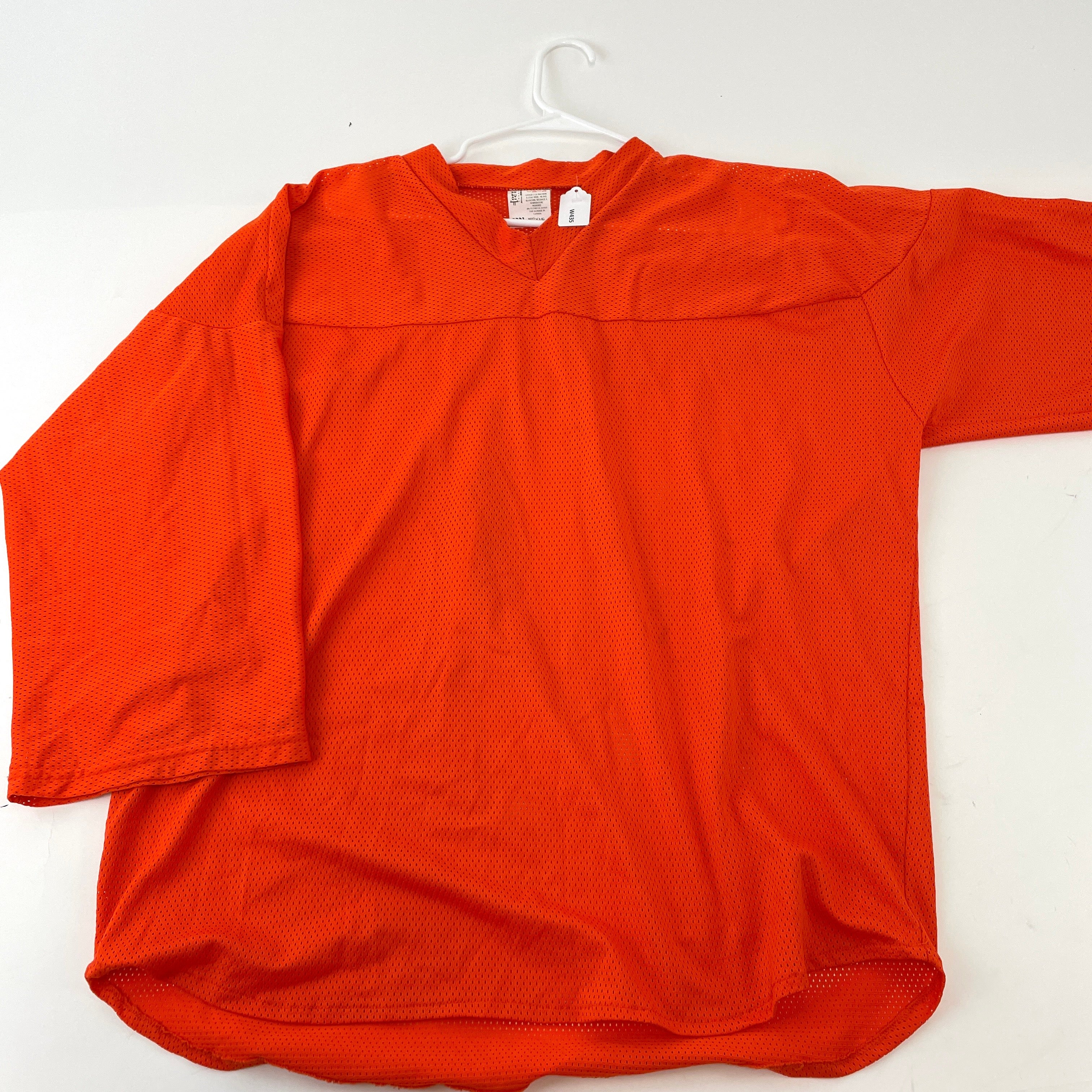 XL Orange Mesh Practice Football Jersey 