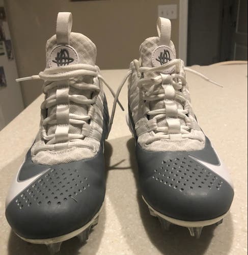 Nike Alpha Huarache Pro 6 Lacrosse/Football Cleats Style 904581-110 - Size 8