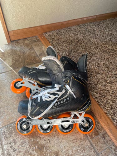 Used Bauer Regular Width Size 9.5 Inline Skates