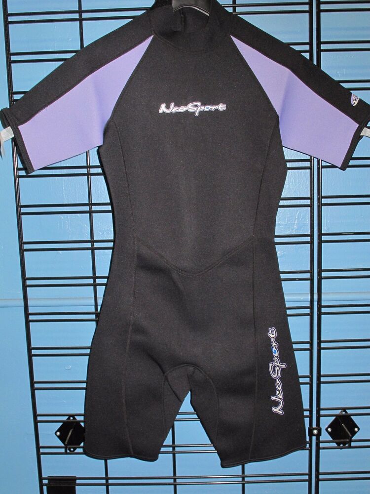 Details about   NeoSport by Henderson Junior 2.5 mm Back Zip Shorty Wetsuit Teen Lavender 