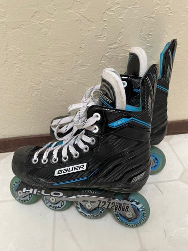 Junior Size 5 Used Bauer RSX Hockey Inline Skates