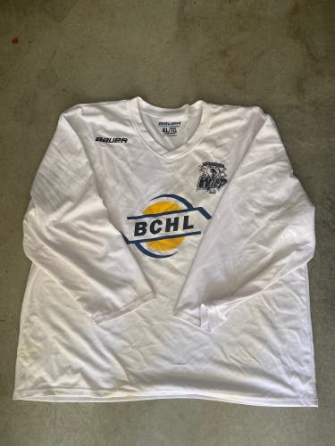 White Used XL Bauer Jersey