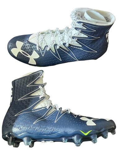 New Men's Size 12 (Women's 13) Molded Cleats Under Armour High Top Highlight