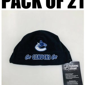 21 Pack of New Vancouver Canucks Toque Beanie flashing LED memorabilia clothing