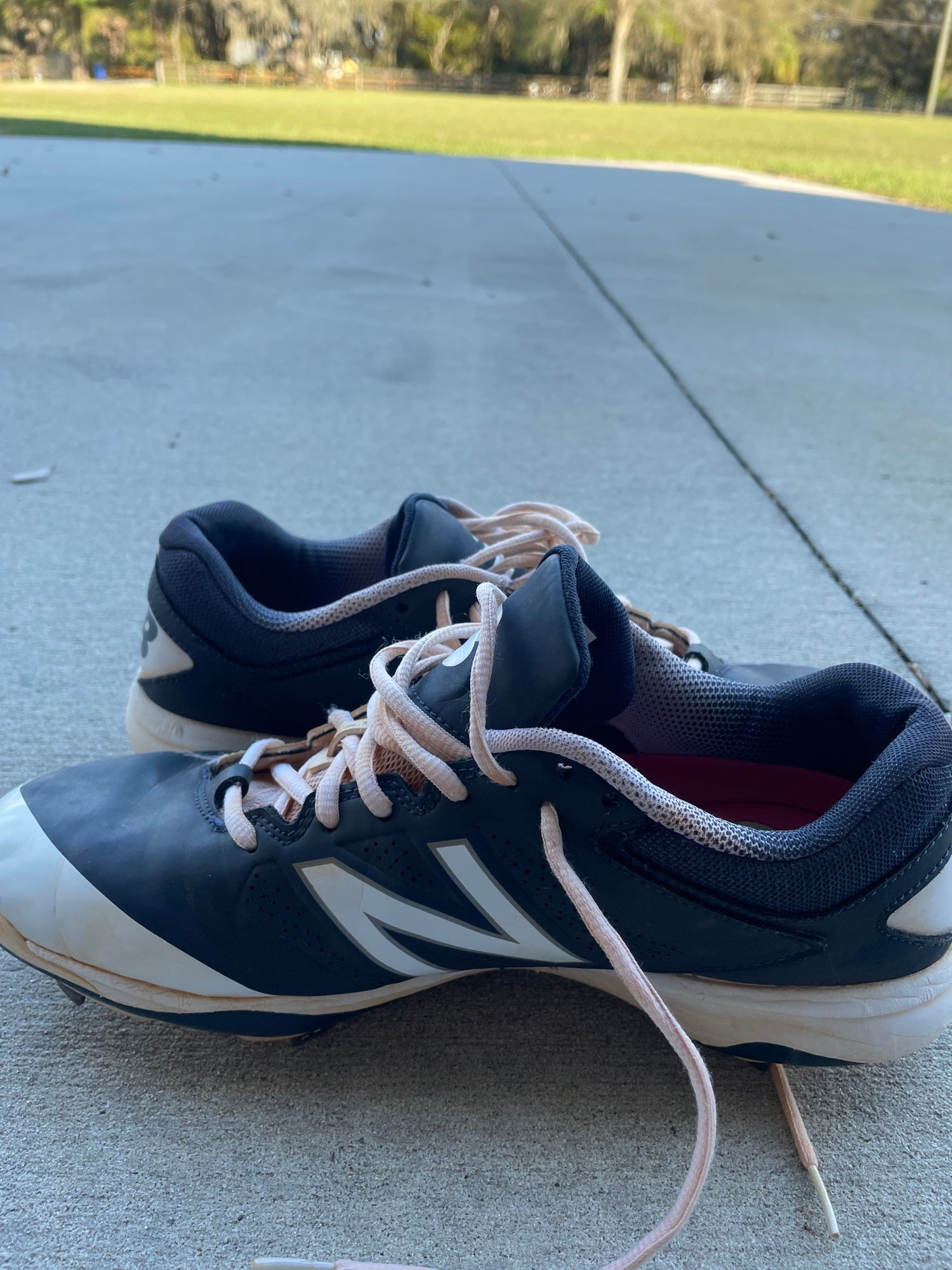 white new balance cleats