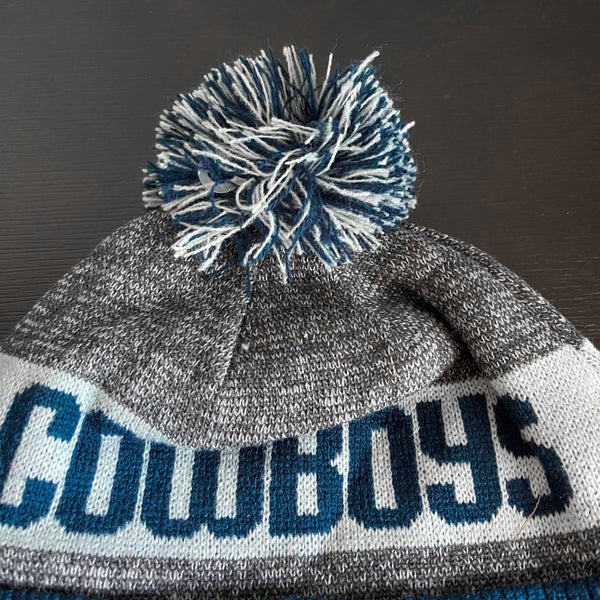 Dallas Cowboys New Era Sideline Knit Beanie Cap Hat Blue Gray Winter