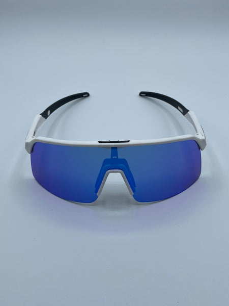 NEW Oakley Sutro Lite Sunglasses - White Frame w/ Blue Multilayer Lens