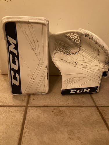 CCM Hellebuyck Senior Pro Stock Glove and Blocker
