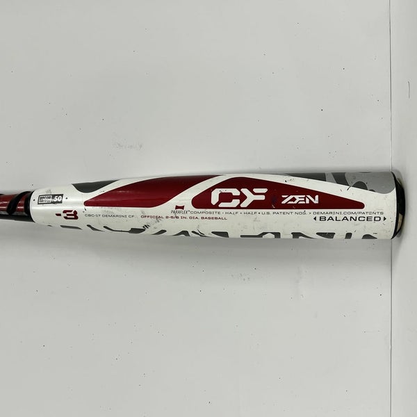 Used Demarini Cf Zen 31" -3 Drop High School Bats
