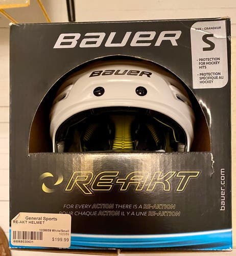 Bauer Re-Akt Hockey Helmet White Small
