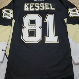 PHIL KESSEL 15'16 Cup year Signed Pittsburgh Penguins NEW Large Hockey Jersey tr