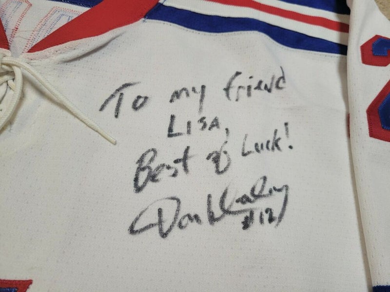 DON MALONEY Signed New York Rangers Event Worn Autographed Hockey Jersey