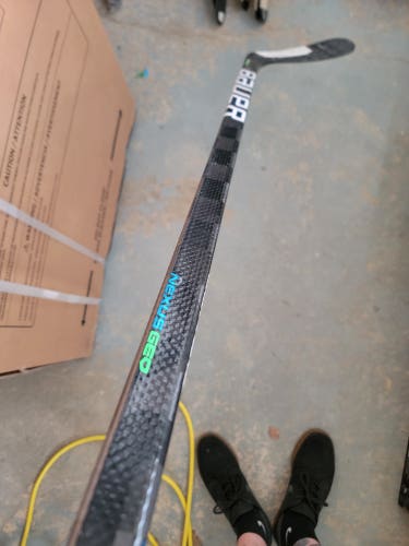 Used Senior Bauer Right Handed Nexus Geo Hockey Stick Mid Pattern Pro Stock