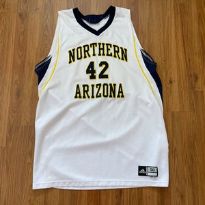 NAU Lumberjacks #42 NCAA NORTHERN ARIZONA TEAM ISSUED Size 50 Basketball Jersey!