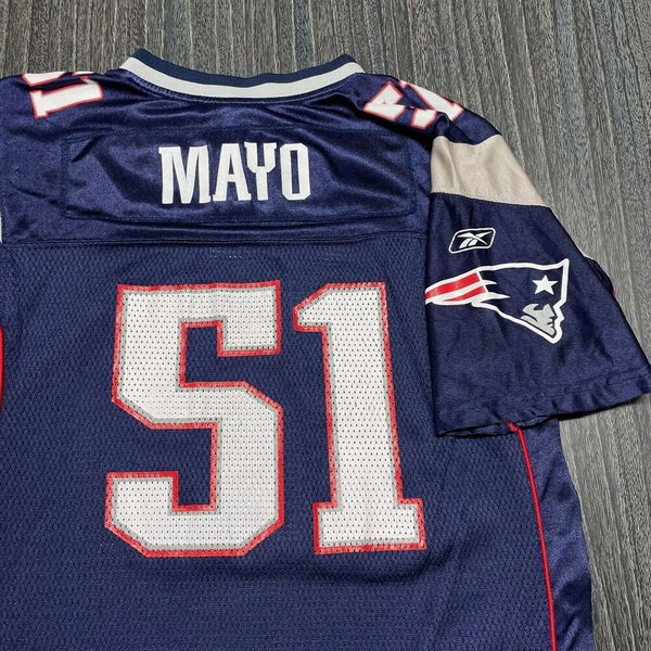 Jerod Mayo New England Patriots Jersey Boys XL Blue NFL Football Reebok  Kids 51