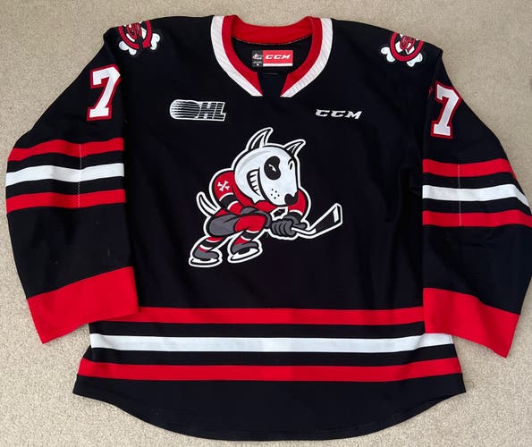 Game Worn 19/20 CHL OHL Niagara Ice Dogs CCM Quicklite Jersey (Betts Size 56)