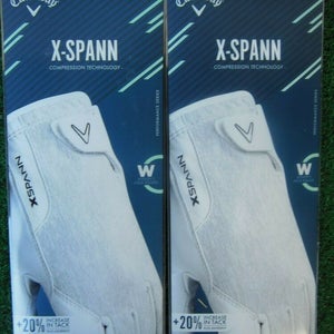 2 Callaway X-SPANN Large LAD - Left Hand Women's Golf Gloves