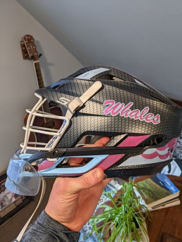 Pink Whales Goalie Cascade S Helmet w/Decals