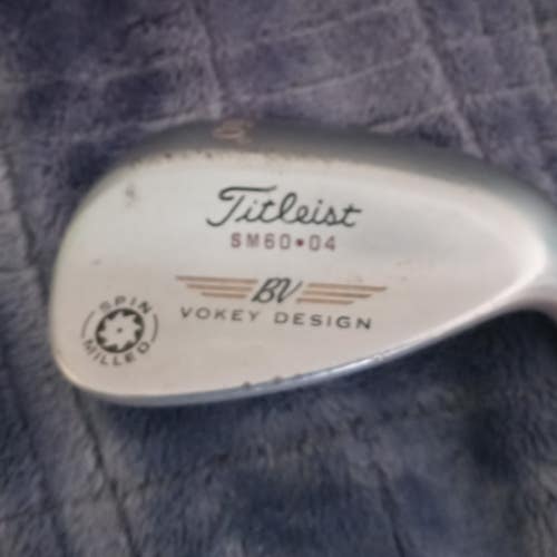 Men's Used Titleist Right Handed Vokey Wedge Wedge Flex 60 Degree Steel Shaft
