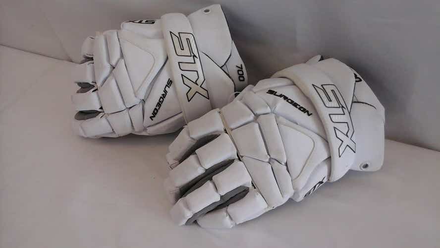 Used Stx Surgeon 700 Gloves Lg Mens Lacrosse Gloves