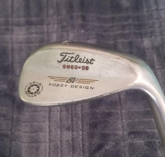 Men's Used Titleist Right Handed BV Vokey Wedge Wedge Flex 60 Degree Steel Shaft