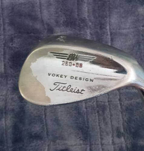 Men's Used Titleist Right Handed Vokey Wedge Wedge Flex 60 Degree Steel Shaft