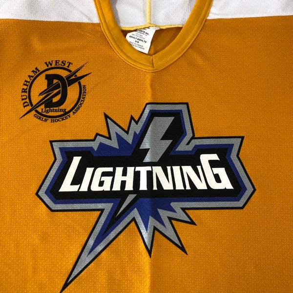 Durham West Lightning large #8 hockey jersey