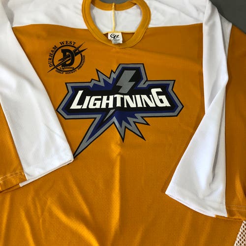 Durham West Lightning adult medium game jerseys