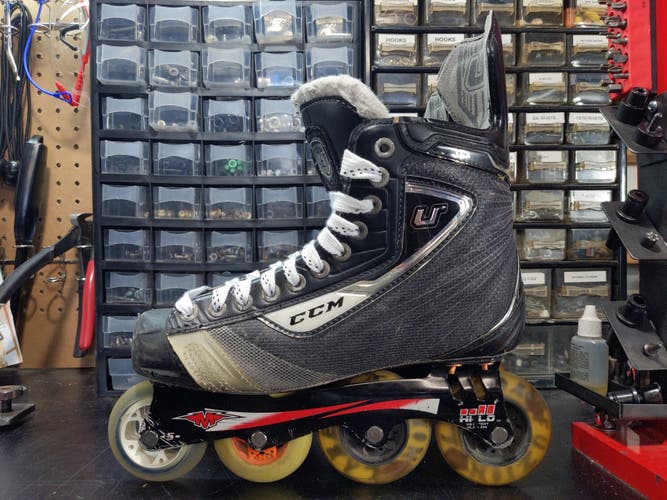 Custom Used CCM U+ 10 Inline Skates Regular Width Size 6