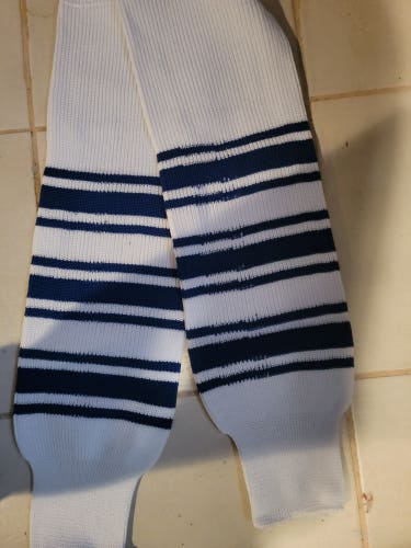 White Senior New Medium Knit Socks