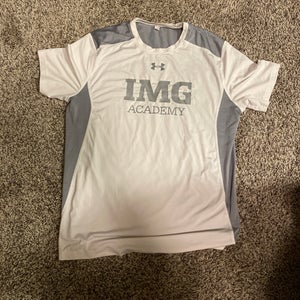IMG Academy White Shirt (fits small loose, fits medium tight)