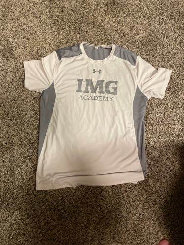 IMG Academy White Shirt (fits small loose, fits medium tight)