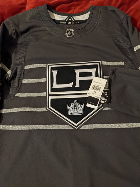 NWT Adidas NHL Authentic LA Kings Black Home Blank Jersey Sz 50