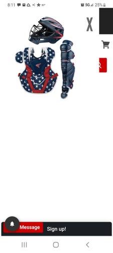 Used Easton Elite x Catcher's Set