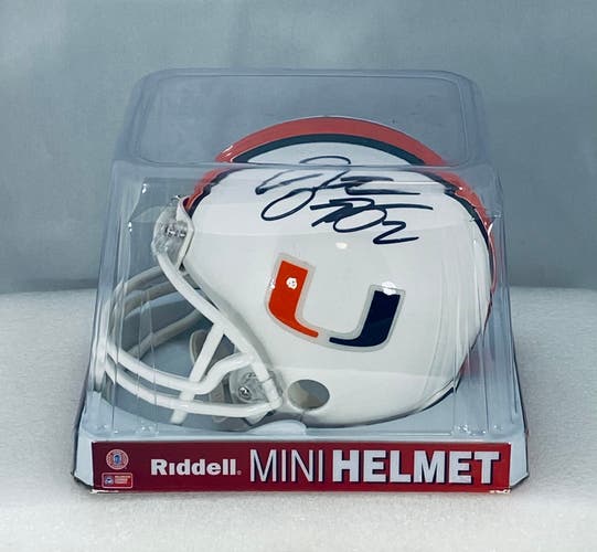 Jon Beason Signed Mini Helmet