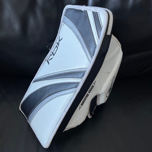 Premier Pro Goalie Blocker SR • Black Silver Weave