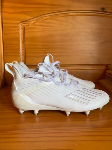 White New Size 7.0 (Women's 8.0) Adidas Cleats