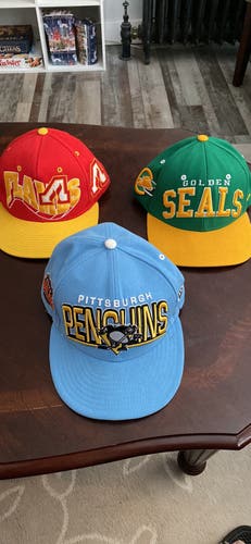 3 Vintage NHL Snapbacks