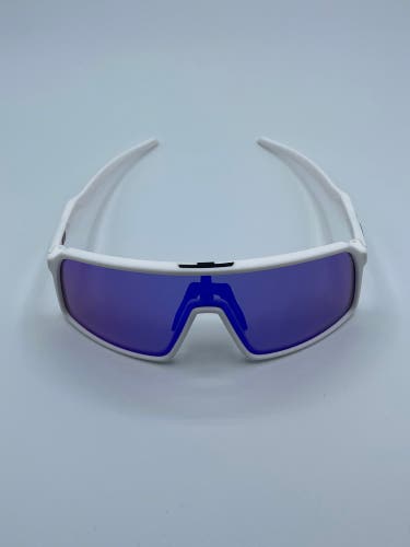 NEW Oakley Sutro Sunglasses - White Frame w/ Blue Multilayer Lens