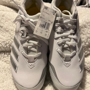 White Men's Size 8.5 (Women's 9.5) Low Cut Icon  Baseball Cleats Size 8.5