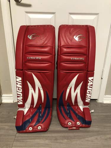Vaughn Velocity 7407 Montreal Pro Goalie Goal Pads 34” + 1”
