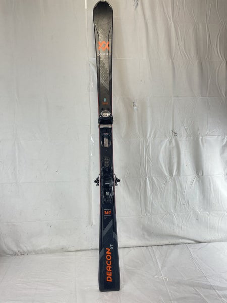 Used 2021 Volkl Deacon Xt 161 Cm Downhill Skis Combo W Marker Vmotion 10.0 Bindings