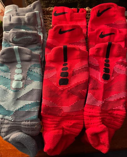 Nike Elite Versatility Basketball Socks 5 Pair