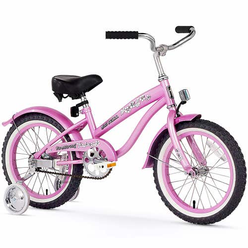 Firmstrong Girl's Bella Bicycle with Training Wheels Pink