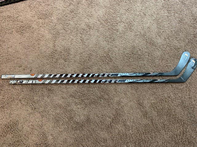 Senior New/Used Left Hand Warrior Dolomite DD Hockey Stick Heel Pattern